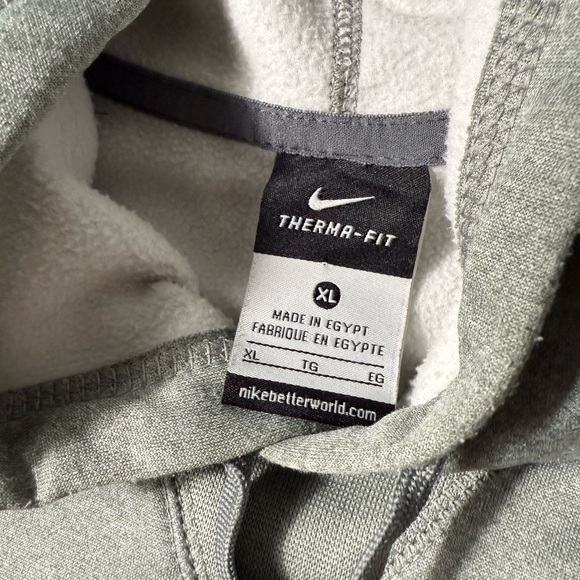 Michigan State Spartans Sweatshirt Men's XL Gray Hoodie Graphic Nike Therma Fit - Picture 6 of 8